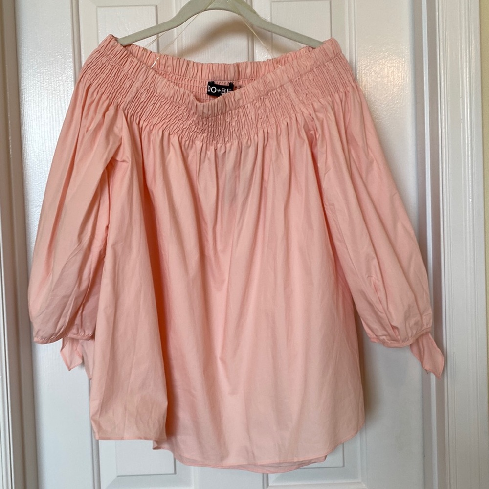 DO+BE Pink Off the Shoulder Top